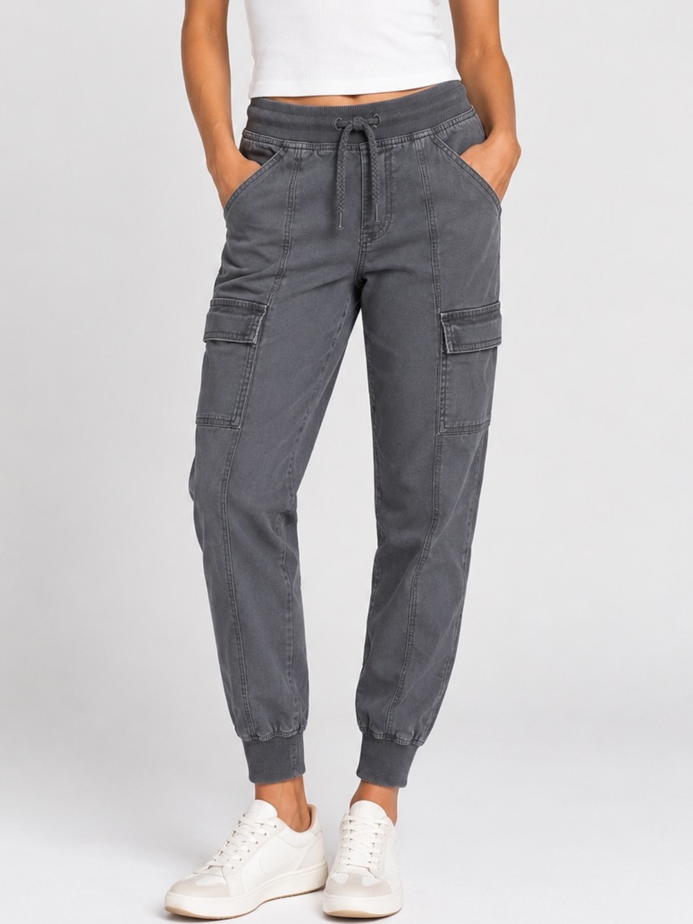 The North Face Gray Utility Cargo Jogger Pants Women’s Size 2 Outdoor Hiking